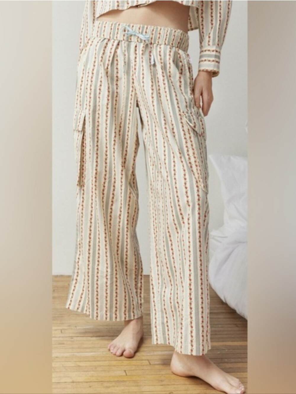 Urban Outfitters Out From Under Cabot Strawberry Cargo Pants SP